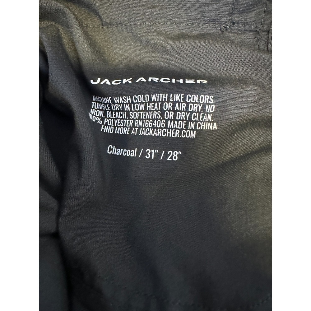 Jack Archer Jetsetter Tech Pant 31 x 28 Charcoal Gray Performance Stretch Travel - Picture 6 of 10